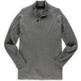 thumbnail image 1 of Tasso Elba Mens Knit Quarter Pullover Sweater, Gris, XX-Large, 1 of 1