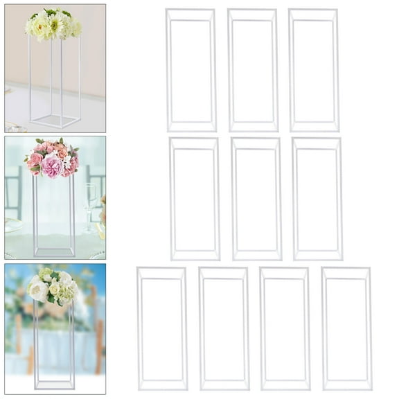 23.6in 10Pcs Tall Gold Metal Flower Stand for Wedding Table Centerpieces Decor