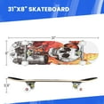 thumbnail image 3 of Complete Skateboards for Beginners,7 Layer Canadian Maple Double Kick Deck,31''Pro Cruiser Retro Skate Board, 3 of 5