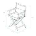 thumbnail image 3 of "18" Director's Chair Black Frame-Yellow Canvas", 3 of 3