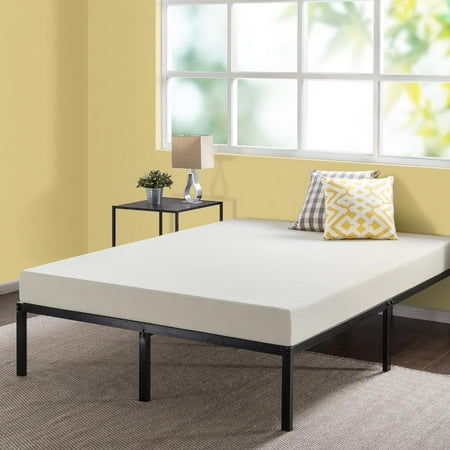 Best Price Mattress 6 Inch Memory Foam Mattress and 14 Inch Platform Metal Bed Frame (Best Platform Bed Mattress Reviews)