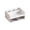 White #1, variant on Desktop Organizer with Drawers, Clear Plastic Storage Box for Office Stationery, Multi-Compartment Desk Clutter Tray for Home, Office, and Vanity