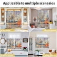 thumbnail image 6 of Grey Orange Coastal Kitchen Curtains 84 Inch Length, Oil Painting Modern Abstract Art Grommet Top Bedroom Living Room Curtains, Light Filtering Cafe Curtain Drapes 2 Panels Set 104''x84'', 6 of 9