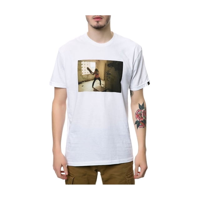 Emerica . T-Shirt Graphique Photo Nardo pour Hommes, Blanc, Petit