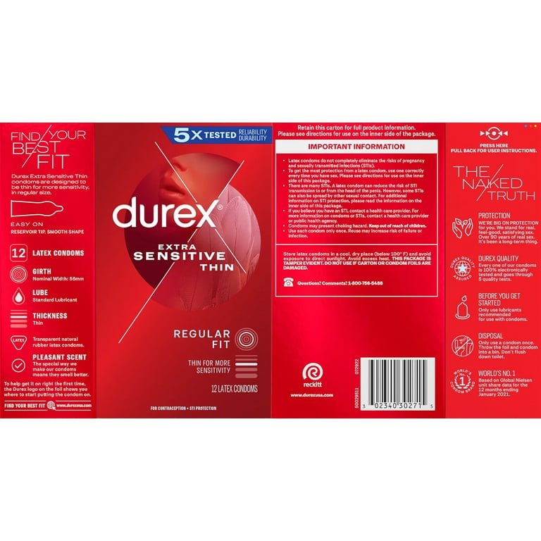 Durex Ultra Thin Lubricated and Premium Latex Condoms, (2 Pack) 24 Count -  Walmart.com
