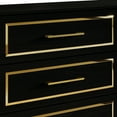 thumbnail image 4 of Castle Place Glam 6-Drawers Dresser, Black, 4 of 8