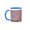 Blue/White, variant on 3drose, Usa, California, Sierra Nevada Range. Sunrise on Mountains., 11oz Two-tone Green Mug