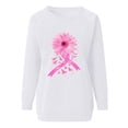 thumbnail image 4 of Uootdi Women's Breast Cancer Awareness Gift Long Sleeve Shirts Funny Pink Ribbon Heasrt Graphic Love Print Inspirational Tees F ashion Blouses, 4 of 6