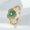 Gold Lvzuan, variant on Womens Fashion Gothic Black Enamel Heart Drop Ring: Electroplated Copper Ring for Women