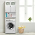 thumbnail image 4 of Gymax Armoire de Rangement au-Dessus des Toilettes à 2 Portes avec Étagère Réglable, 4 of 10