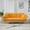 Yellow, variant on 80" Teddy Velvet Mid-Century Modern Sofa, Mid-Century Modern Couch with 3 Adjustable Postures, Loveseat Sofa Couch with Easy Assembly for Living Room Small Spaces, Yellow