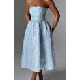 thumbnail image 4 of Vestido EEMEII de verano sin tirantes para regreso a casa con bolsillos, azul, 4 of 6