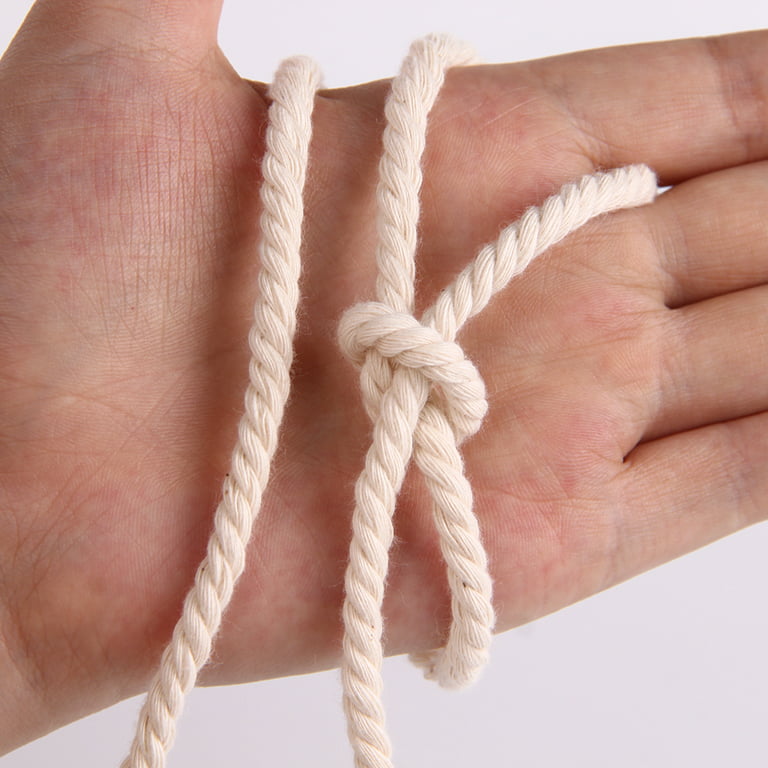 XKDOUS Macrame Cord 4mm x 150Yards, Natural Cotton Macrame Rope