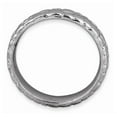 thumbnail image 2 of 925 Sterling Silver Stackable Black-plated Ring Eternity Band Size 7, 2 of 6