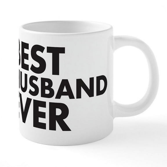 CafePress - Best Husband Ever - 20 Oz White Ceramic Mega Mug