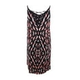 thumbnail image 2 of 1.State Women's Printed Lattice-Detail Dress (XS, Rich Black), 2 of 2