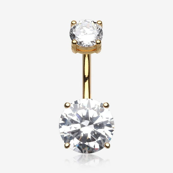 Colorline Gem Prong Sparkle Belly Button Ring