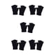 thumbnail image 3 of Guardurnaity 1 par de guantes sin dedos, guante de medio dedo, accesorio de ropa, cubiertas de manos, calentador de manos con Color sólido para Negro 5piezas, 3 of 6