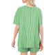 thumbnail image 3 of Conjunto de Pijama de las Mujeres de Moda Casual Color Sólido Manga Corta Cuello Redondo Top Y Pantalones, 3 of 6