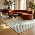 thumbnail image 3 of Rug Branch Eclipse Colorful Striped Rainbow Indoor Area Rug, White Beige, Abstract - Living Room, Bedroom, Dining Room, and Office, 3 of 6
