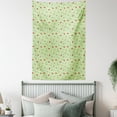 thumbnail image 4 of Garden Tapestry, Doodle Image of Caterpillars Ladybugs and Ants on Green Leaves of Garden Flowers, Wall Hanging for Bedroom Living Room Dorm Decor, 60W X 80L Inches, Multicolor, by Ambesonne, 4 of 5