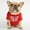 Red, variant on Stylish Pug Dog T Shirt Round Neck Comfortable Blend Cute Teddy Puppy Cat Apparel Fashion Pet Wear Outfit