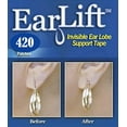 thumbnail image 5 of Earlift - Earring Support Patches Stretched and Droopy Ear Solution - 7 Pack (420 Patches) Clear, 5 of 5
