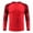 Red, variant on Raenseen Mens Padded Football Shirt Long Sleeve Soccer Jersey T-shirts Running Training Workout Tops Hot Pink M