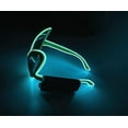 thumbnail image 3 of LINLIN Fluorescent Glasses, Halloween Christmas Alien Glasses Perfect Wireless Light Up LED Glowing Festival Party Sunglasses Gifts, 3 of 6