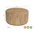 thumbnail image 4 of Taran Designs Lark 2-piece Solid Wood Living Room Table Set in Brown, 4 of 6