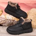 thumbnail image 6 of Xfvqtps Womens Ankle Boots Fleece Lined Winter Shoes Fashion Side Zipper Warm Snow Boots for Fall and Winter Casual Wear Black, 6 of 9
