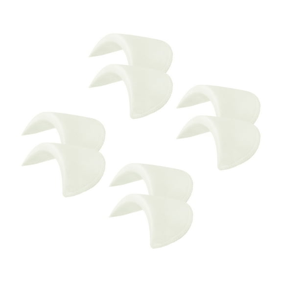 4 Pairs Shoulder Pads, Costume Shoulder Pads Small Breathable Sponge Pads Thick for Women Clothing Men , White