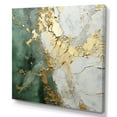 thumbnail image 2 of Designart "Fusion Of Gold And Green Paint" Abstract Painting Wall Art Living Room, 2 of 7
