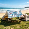 thumbnail image 4 of Portable Outdoor Camping Sun Shade Tent, Windproof Multifunctional Waterproof Camping Tarpaulin, Lightweight Shelter for Field Camping Beach Picnic Outdoor Leisure Rest Use, D, 4 of 6