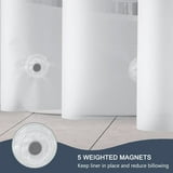 Inosoo Extra Long Frosted Shower Curtain Liner,72"x86" Shower Liner ...
