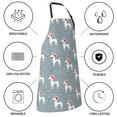 thumbnail image 5 of Pofeuu Cartoon Poodle Dog Print Waterproof Apron with Pockets Adjustable Cooking Aprons Kitchen Bib for Baking Household Cleaning, 5 of 8
