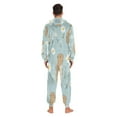 thumbnail image 7 of 1 Piece Adult Onesie Pajamas Cozy & Loose-Fit Sleepsuit Loungewear with Pockets Cute Capybara and Daisies Medium, 7 of 7