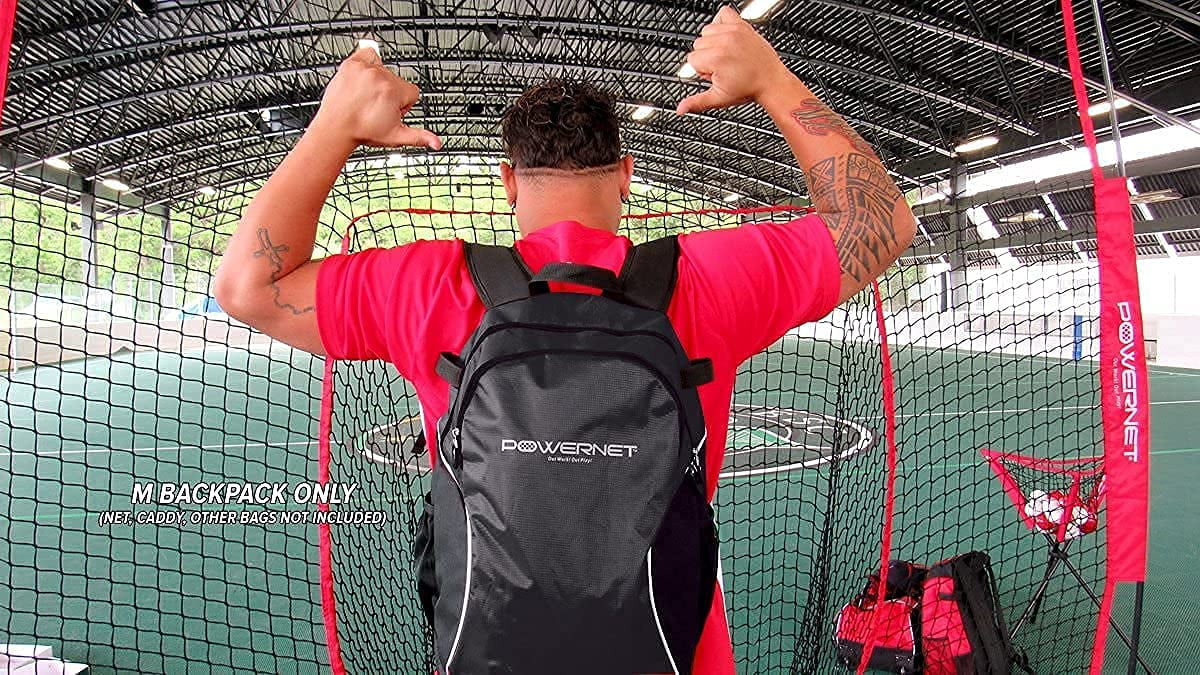 PowerNet Baseball Softball Backpack M - BLACK
