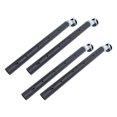 thumbnail image 1 of 4 Pcs Pieds de Meubles en Acier au Carbone avec Roues, Rallonge Réglable pour Stabilité et Espace de Rangement, 4 Pcs, 1 of 7