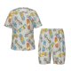 thumbnail image 1 of Fotbe Skateboard Pijama Estampada de 2 Piezas para Niños – Ropa de Dormir de Manga Corta Cómoda para Niños y Niñas, Camiseta y Shorts de Algodón-Medium, 1 of 6