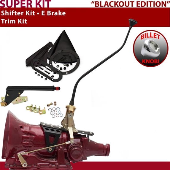American Shifter FMX Shifter Kit Black 23 in. Swan E Brake Trim Kit for F5AA4