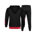 thumbnail image 5 of Xysaqa Hoodie Sweatsuits for Men 2 Piece Tracksuit Sets Men's Casual Hooded Full Zip Sports Jackets Elastic Waist Sweatpants for Men Athletic Running Jogging Suits L-3XL, 5 of 8