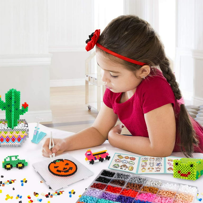 Fuse Beads Kit - 15 Colors Fuse Beads Craft Set for Kids- 5MM Fuse