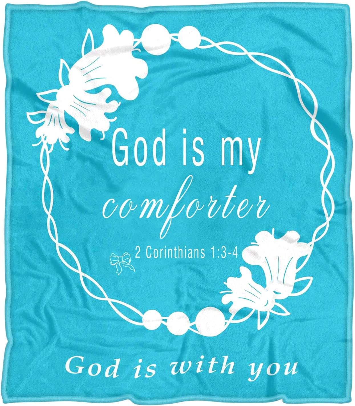 God is My Comforter Blanket Scripture Blanket with Healing Caring