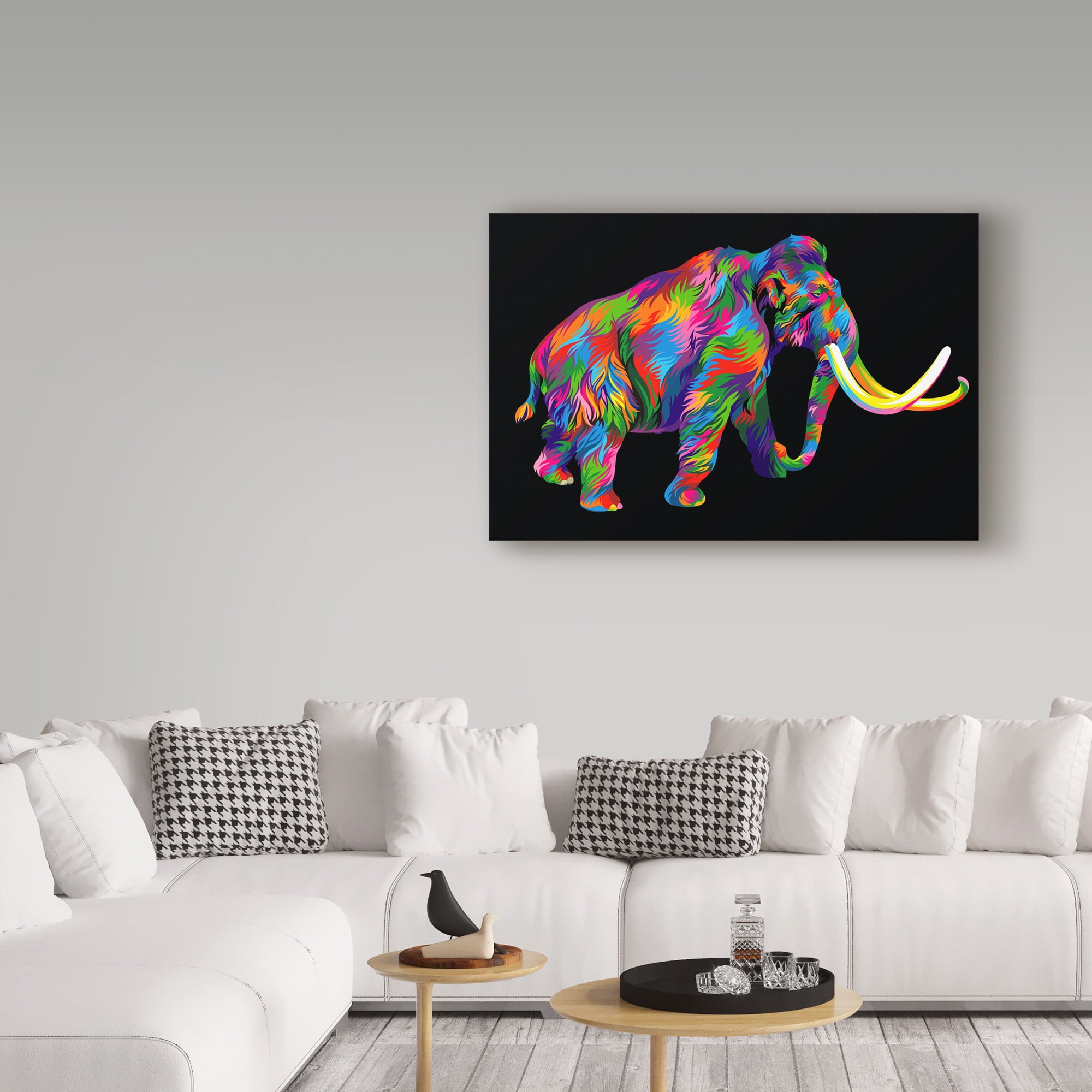 Trademark Fine Art 'Wooly Mammoth' Canvas Art by Bob Weer