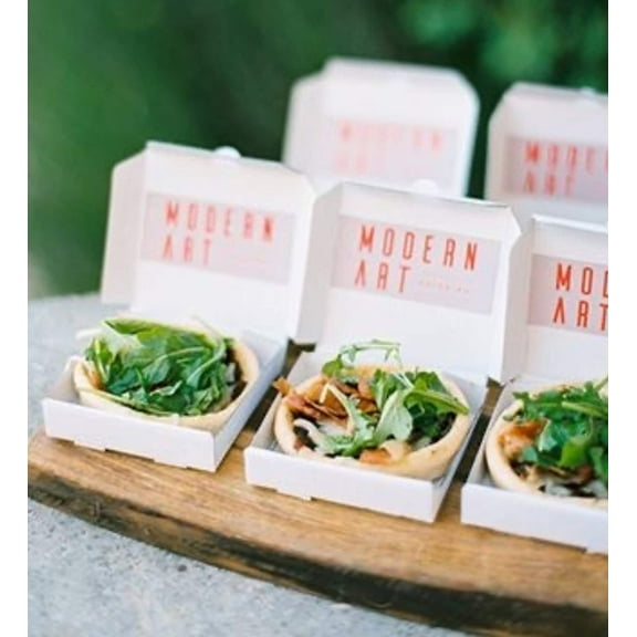 Mini Pizza Boxes for Party Food Favors Catered Events Set of 25