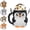 Black&White, variant on Highland Cow Ice Cream Pint Holder with Handle, Leak-Proof Ice Cream Container with 2 Spoons, Cute Animal Design for Ben & Jerry’s, No Cold Hands, Reusable Gift Idea (Black&White)
