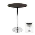 thumbnail image 1 of LumiSource Brown Adjustable bar Table, 1 of 5