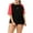 Bla＆red, variant on Women Plus Size Rash Guard Short Sleeve Rashguard UPF 50+ Swimming Shirt