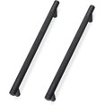 thumbnail image 1 of 10 Pack Matte Black Cabinet Pulls knurled 7 Inch Hole Centers Kitchen Cabinet Handles Black Drawer Pulls Cabinet Hardware, 1 of 6